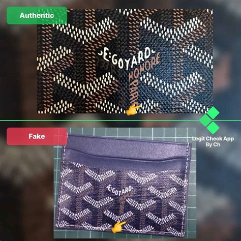 goyard cardholder replica|how to authenticate goyard.